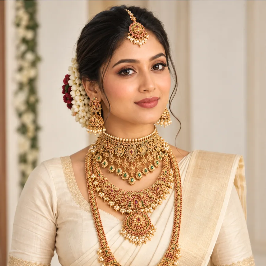 South Indian glass-skin bridal makeup demonstration from the live masterclass