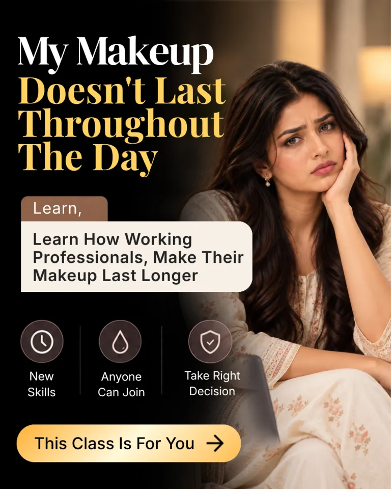 Makeup fades too soon after reaching office